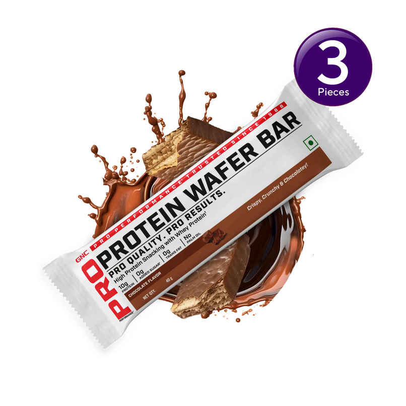 GNC Protein Wafer Bar - Chocolate | 10g Whey Protein Combo GNC Protein Wafer Bar - Chocolate | 10g Whey Protein Combo
