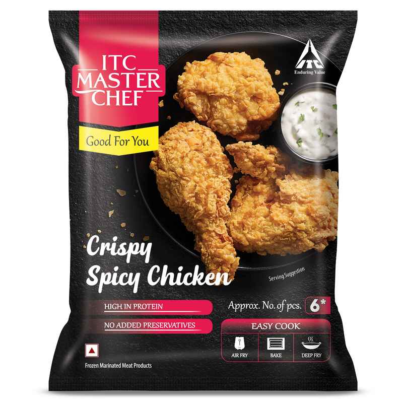 ITC Master Chef Crispy Spicy Chicken | High in Protein | No Added Preservatives | 6 pieces