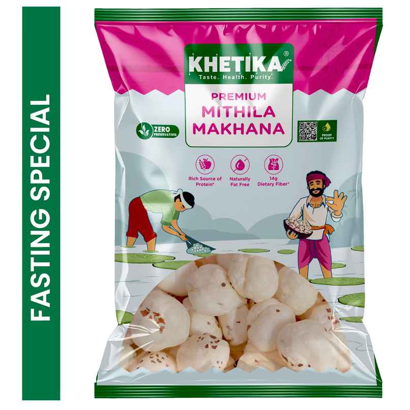 Khetika Premium Jumbo Makhana (Foxnut, Phool Makhana) Khetika Premium Jumbo Makhana (Foxnut, Phool Makhana)