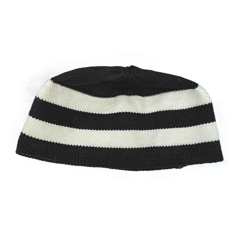 Namaz Prayer Cap for Adults Black and White | B-NET Namaz Prayer Cap for Adults Black and White | B-NET