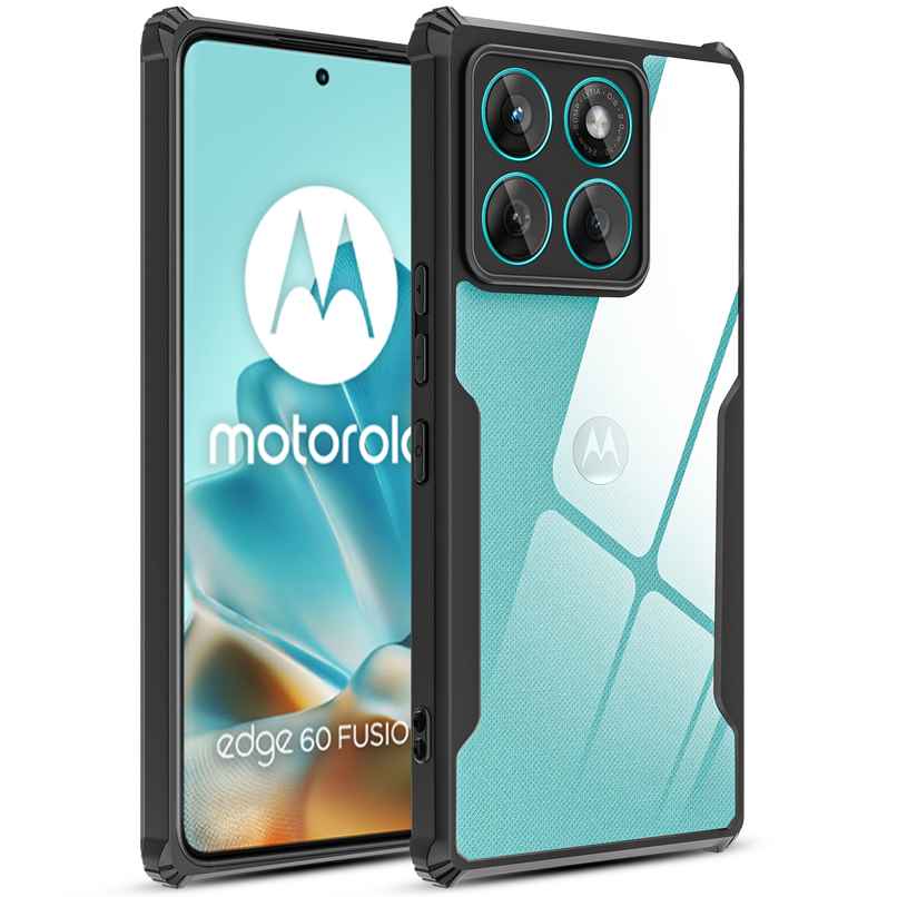Artistque Case for Motorola Moto Edge 60 Fusion 5G Back Cover | Transparent Shockproof TPU Cover