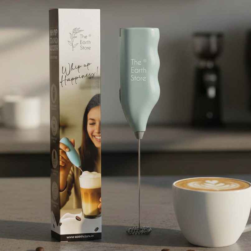 The Earth Store Handheld Assorted Electric Coffee Frother | Battery Operated