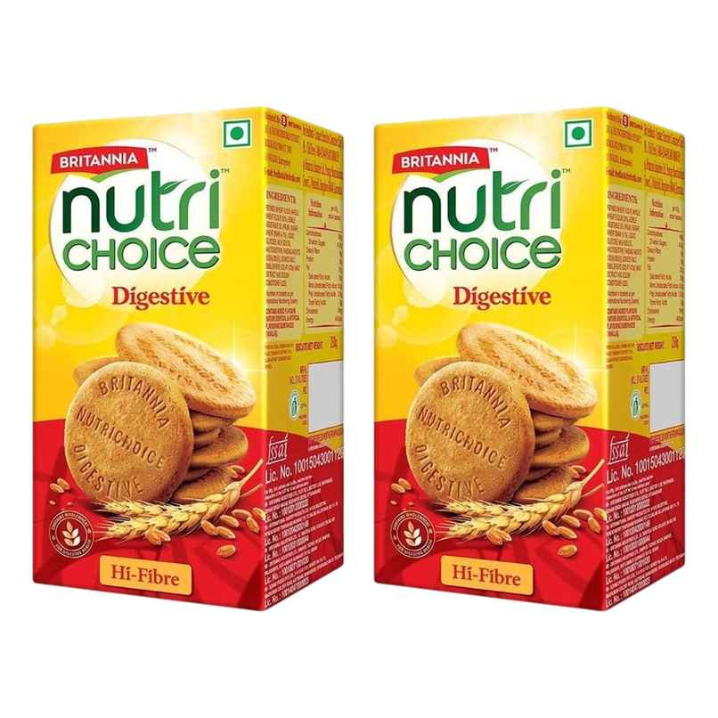 Britannia Nutrichoice High-Fibre Digestive Biscuits Combo