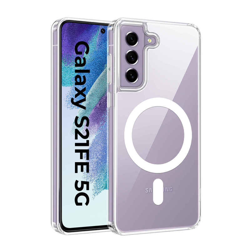Artistque Case for Samsung Galaxy S21 Fe Back Cover - Transparent Clear Magsafe Artistque Case for Samsung Galaxy S21 Fe Back Cover - Transparent Clear Magsafe
