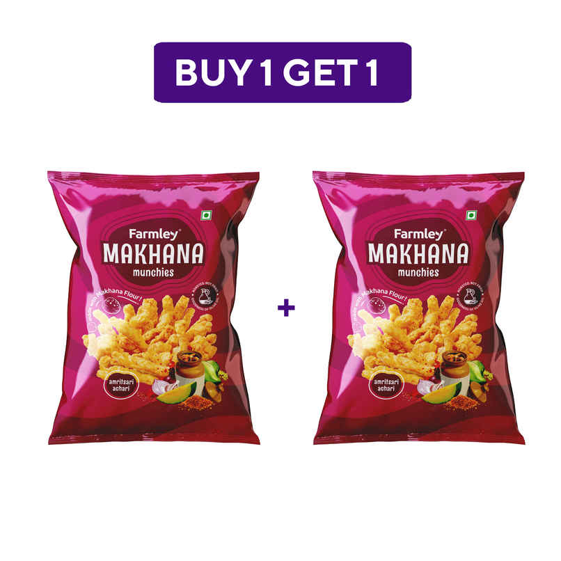 Farmley Makhana Munchies | Amritsari Achari Crisps Combo