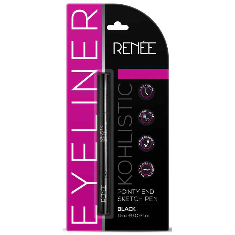 Renee Pointy End Sketchpen Eyeliner - Black | Waterproof