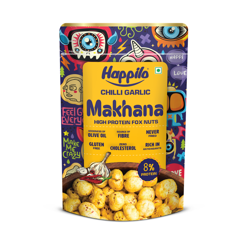 Happilo Premium Super Snack Makhana Chilli Garlic Happilo Premium Super Snack Makhana Chilli Garlic