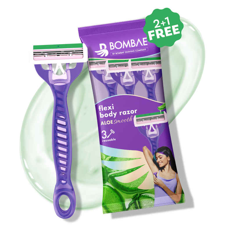 Bombae Vitamin E & Aloe Hair Removal Body Razor for Women