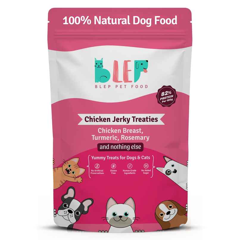 BLEP 100% Natural Dogs and Cats Treat | Chicken Jerky | Zero Preservatives