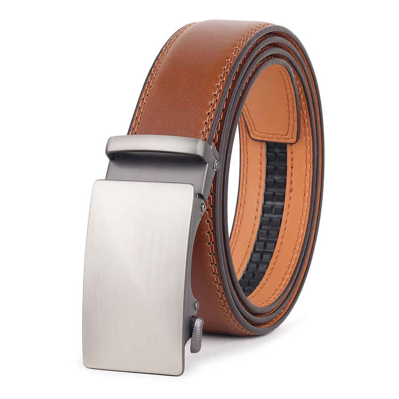 Zoro United Men's Solid Vegan Leather Men's Belt | Brown - One Size
