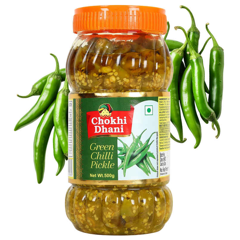 Chokhi Dhani Green Chilli Pickle | Rajasthani Hari Mirch Achar