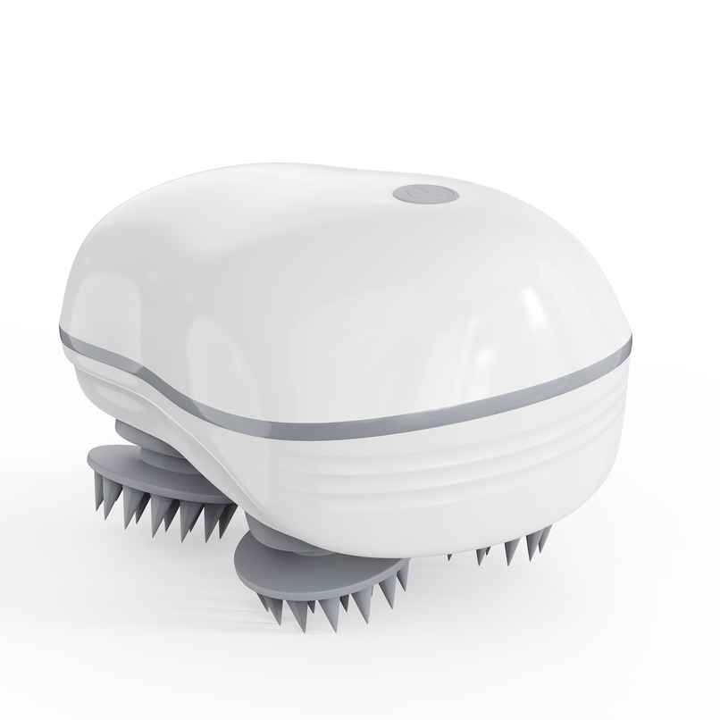 Aroma Head Massager For Scalp I Electric Scalp Massager For Hair Growth I Body Massager | White