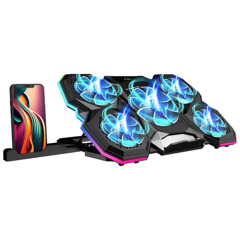 Zebronics Nc8000 Laptop Cooling Pad, Upto 17 Inch, 5 Fans 5 Level Adjustable Speed Control Usb Port Zebronics Nc8000 Laptop Cooling Pad, Upto 17 Inch, 5 Fans 5 Level Adjustable Speed Control Usb Port