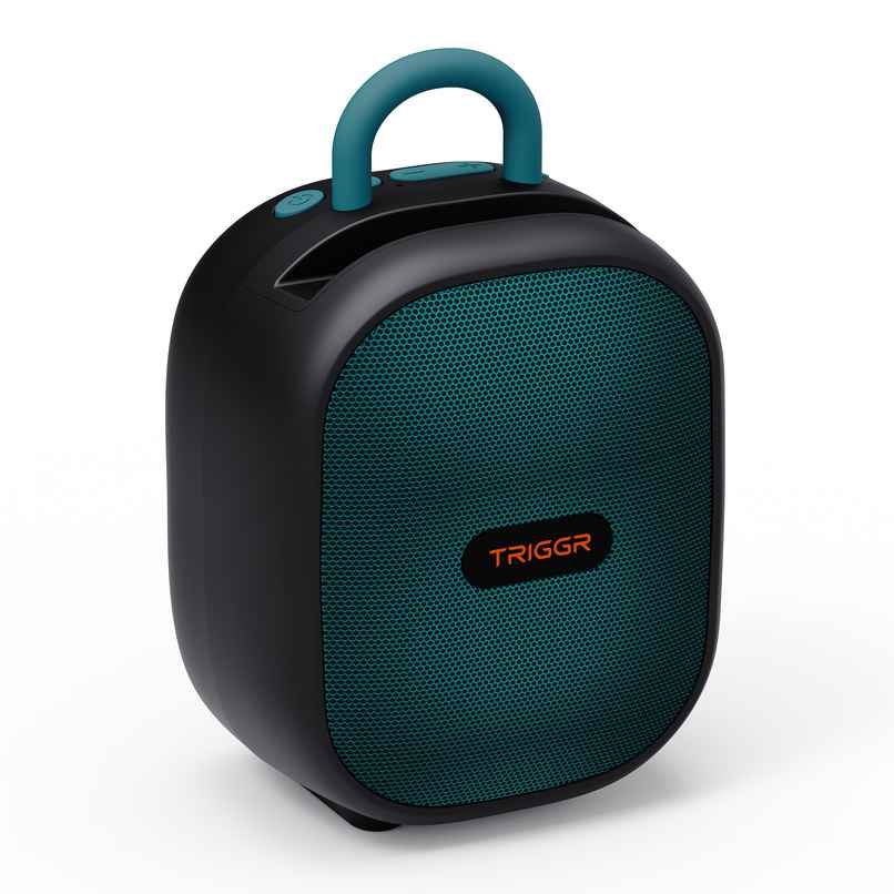 TRIGGR Puls8 Portable 10W Speaker | BT V5.3 | FM Mode | Rubber Finish | 8Hr | Mariner Black TRIGGR Puls8 Portable 10W Speaker | BT V5.3 | FM Mode | Rubber Finish | 8Hr | Mariner Black