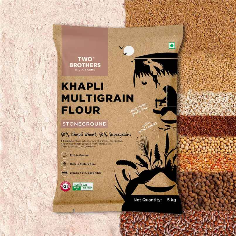 Two Brothers Khapli Multigrain Atta 8-grains-in-1