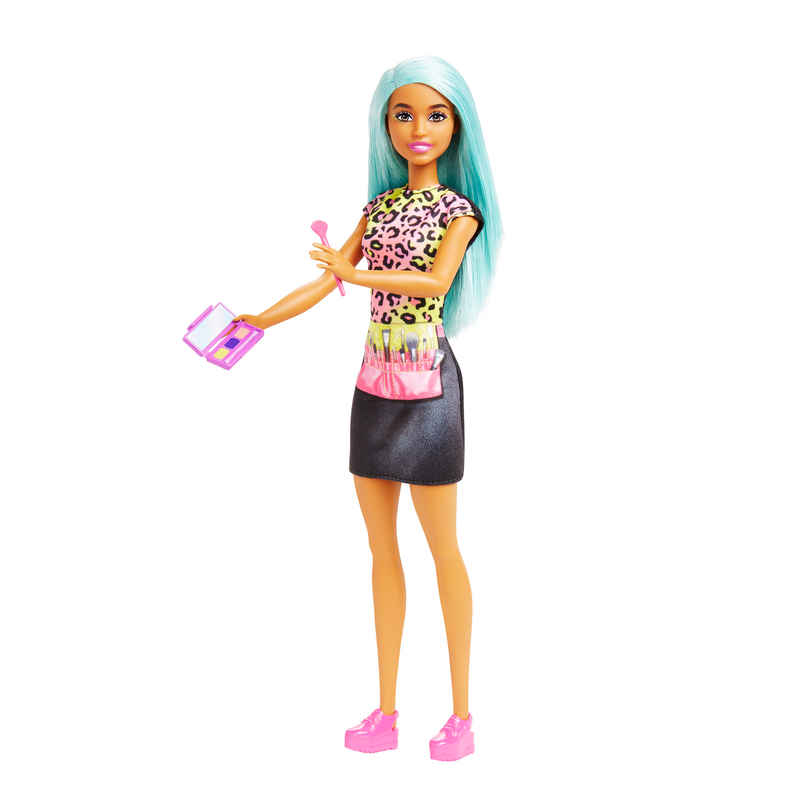 Barbie Makeup Artist Doll | Teal Hair | Accessories like Palette & Brush