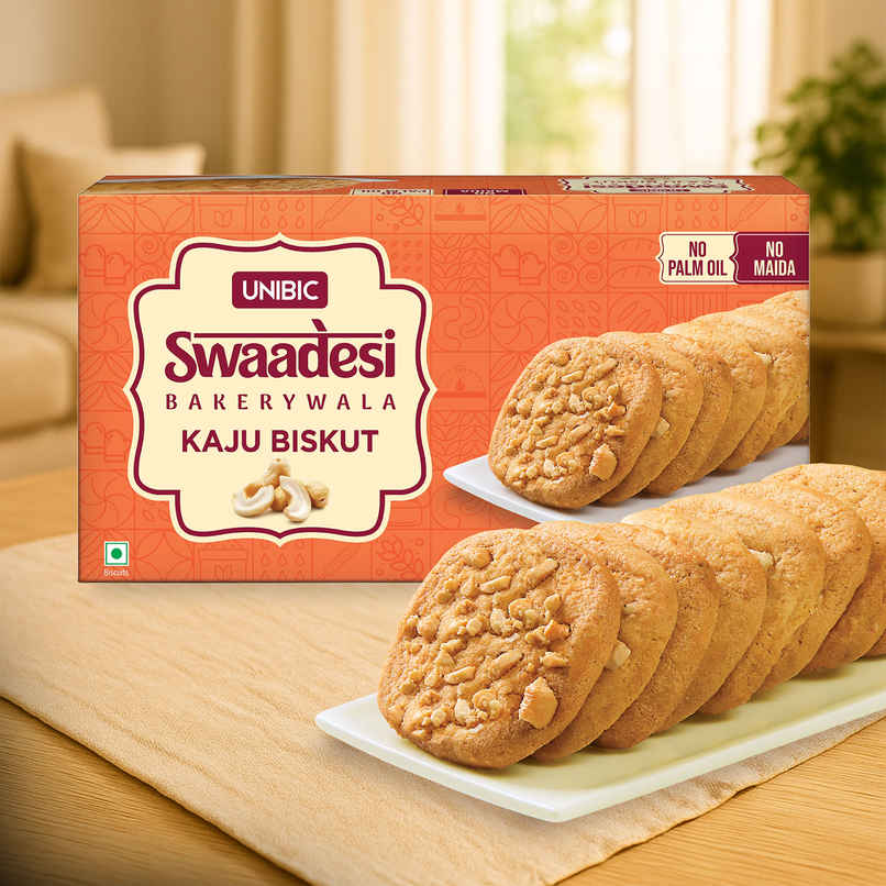 UNIBIC Swaadesi Kaju Bakery Biscuits | No Maida And No Palm Oil
