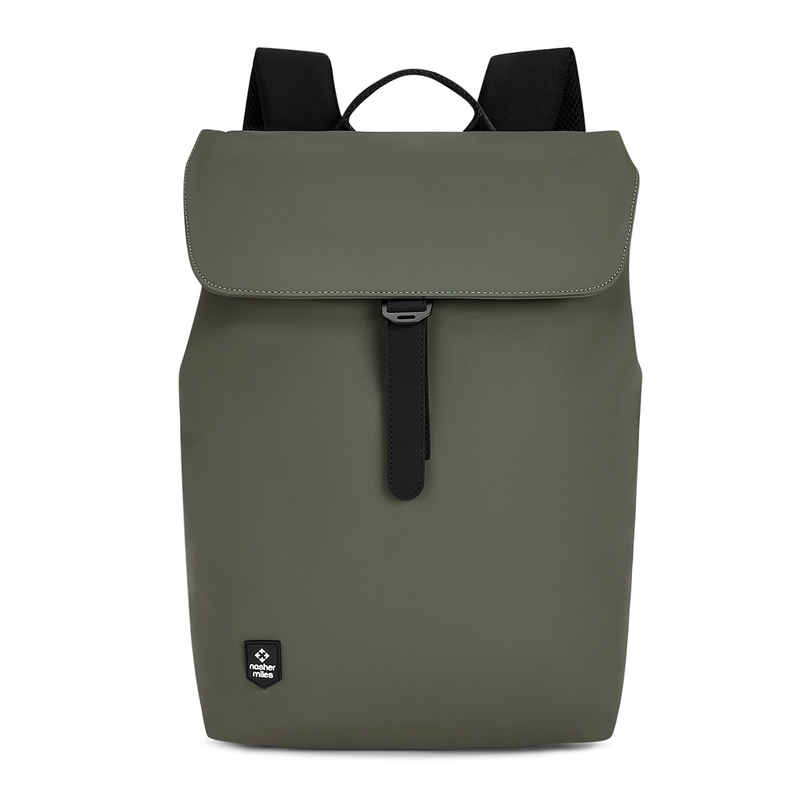 Nasher Miles Soho 25 L Top-open, Polyurethane Olive Green Laptop Backpack for College and School