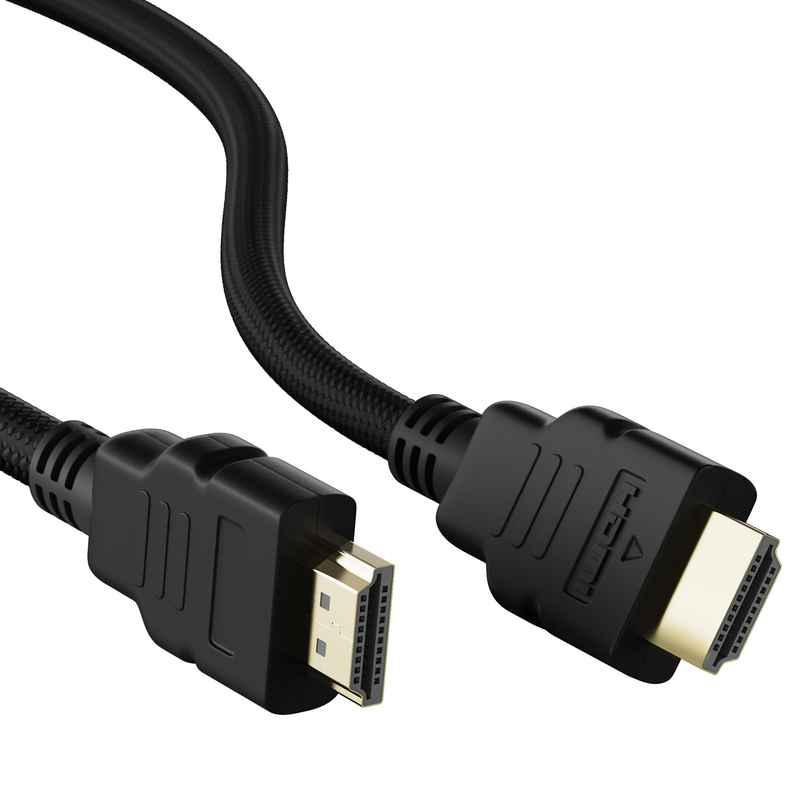 Ambrane (AHDMS-30) 3M High Speed HDMI Cable Supports 3D, 4K, ARC & CEC Extension, Gold Plated Connectors, Compatible with HDMI-Enabled TV, Set Top Box, Blu-ray, Gaming Consoles - Black