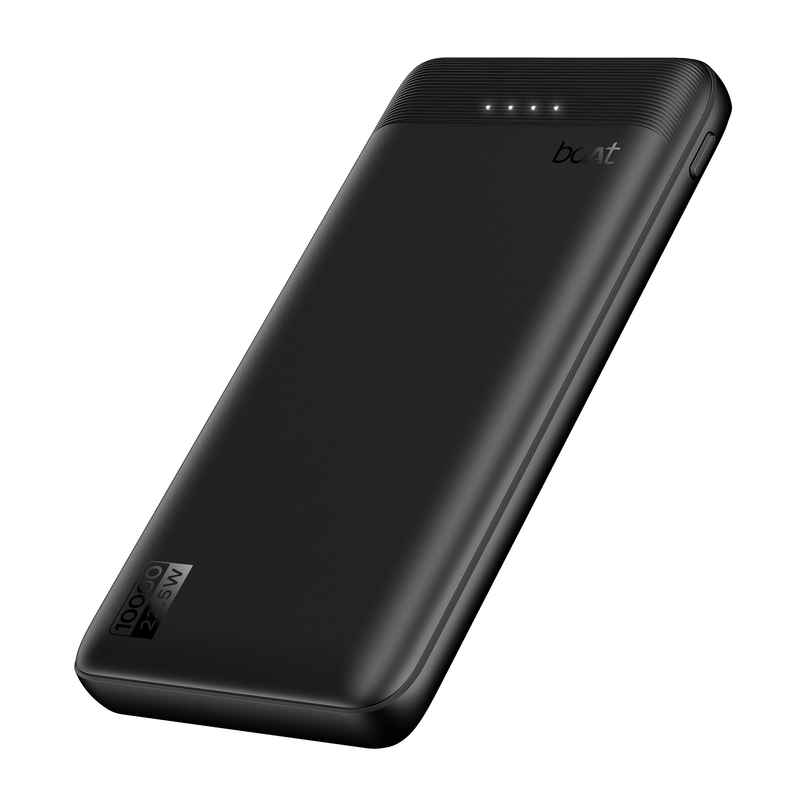 boat Energyshroom PB300 Activ 10000 mAh 22.5W Powerbank | Obsidian Black