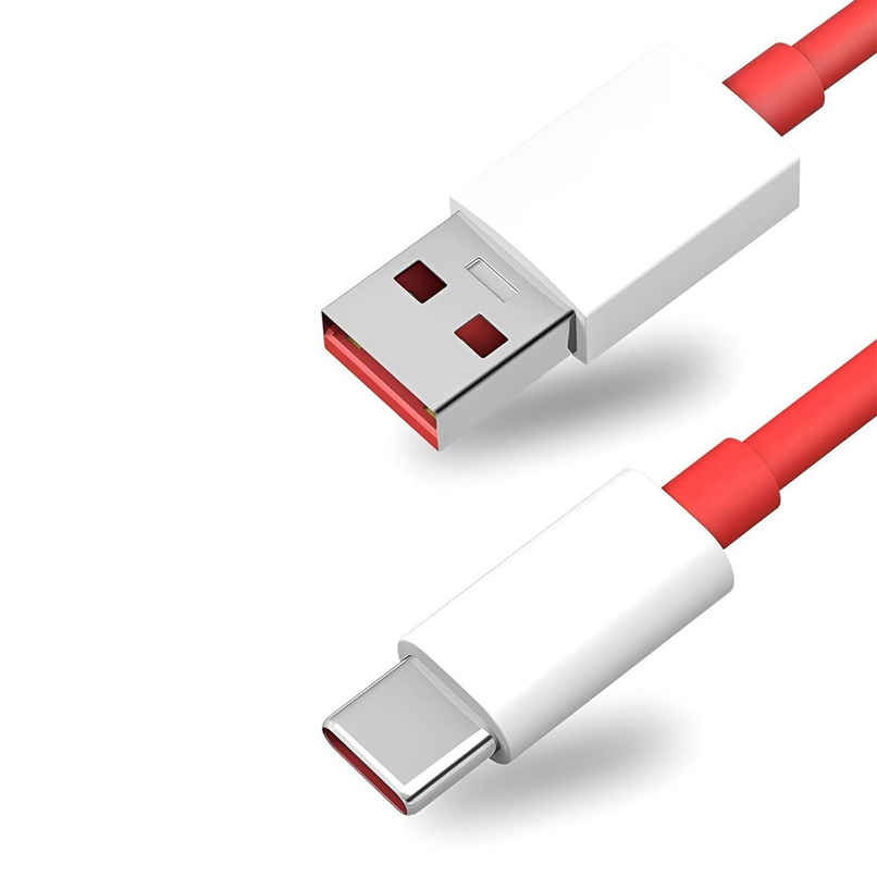 Ailkin Dash|Wrap USB to C Cable for Oneplus |1M| Red