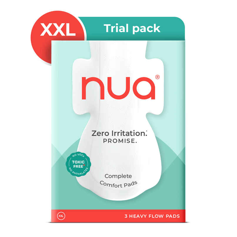 Nua Complete Comfort Sanitary Pads | XXL Pads Sampler Nua Complete Comfort Sanitary Pads | XXL Pads Sampler