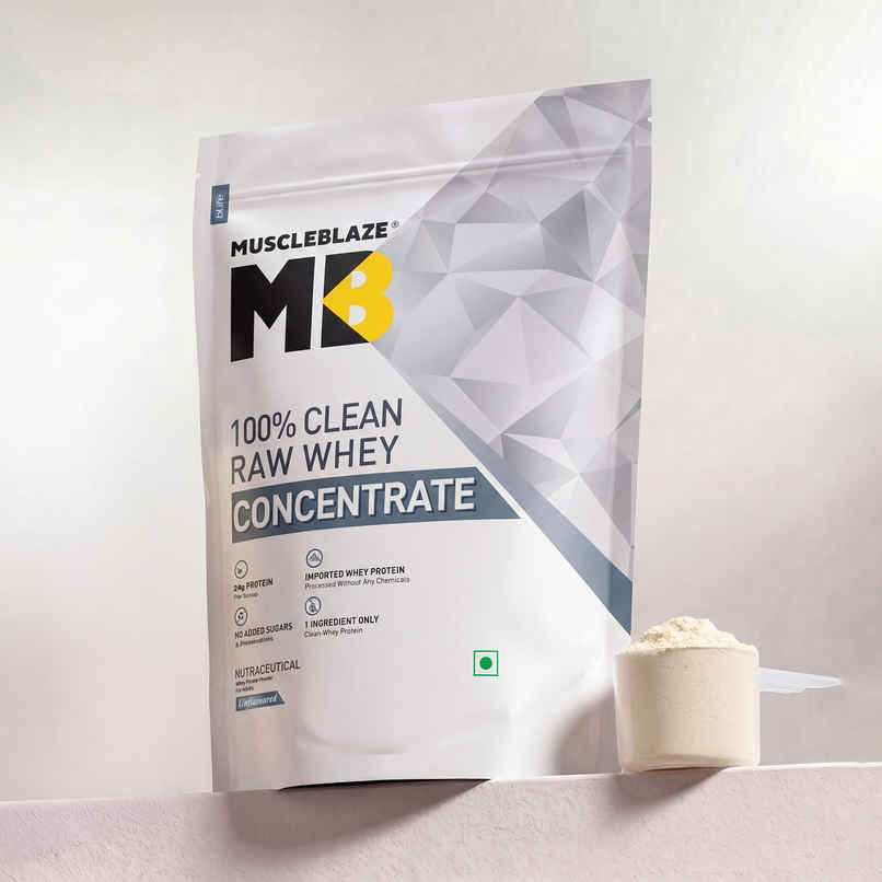 MuscleBlaze Raw Whey Protein Powder Concentrate 80% (Unflavoured) MuscleBlaze Raw Whey Protein Powder Concentrate 80% (Unflavoured)