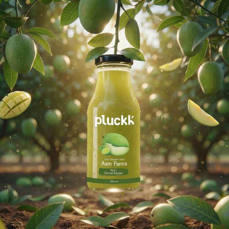 Pluckk Cold Pressed Extracted Aam Panna Juice | No Preservatives | No Added Sugar