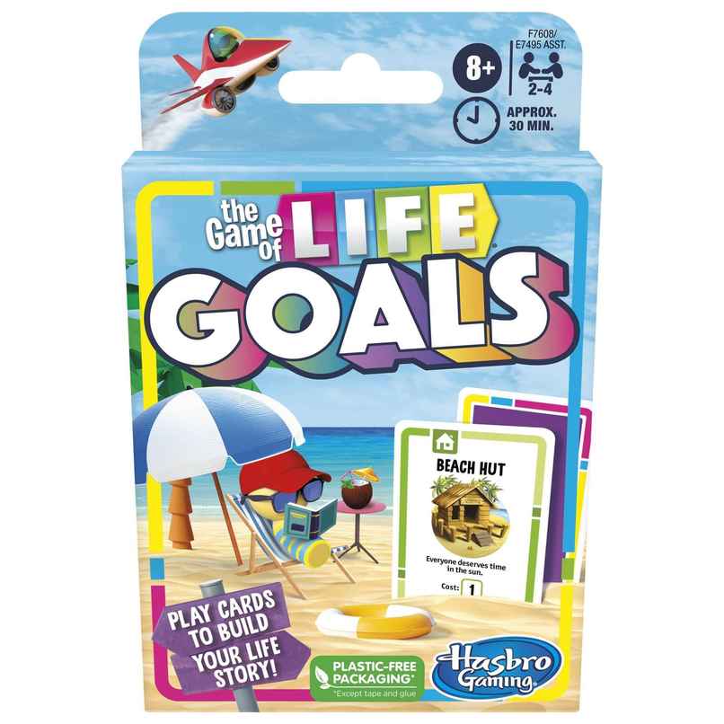 Hasbro Game of Life Goals Card Game for 2-4 Players | Ages 8+ Hasbro Game of Life Goals Card Game for 2-4 Players | Ages 8+