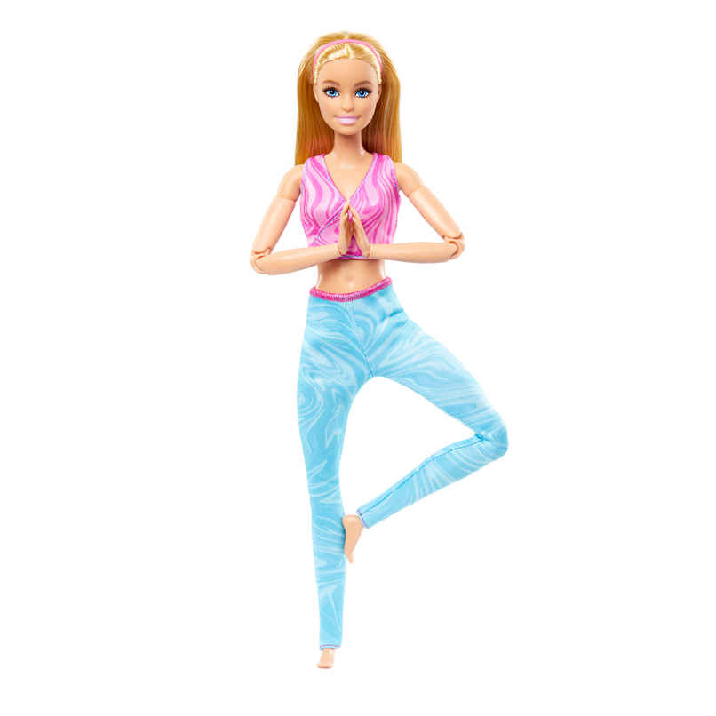 Barbie Fashion move Doll | Blonde with Removable Sports Top & Pants 22 Bendable Joints