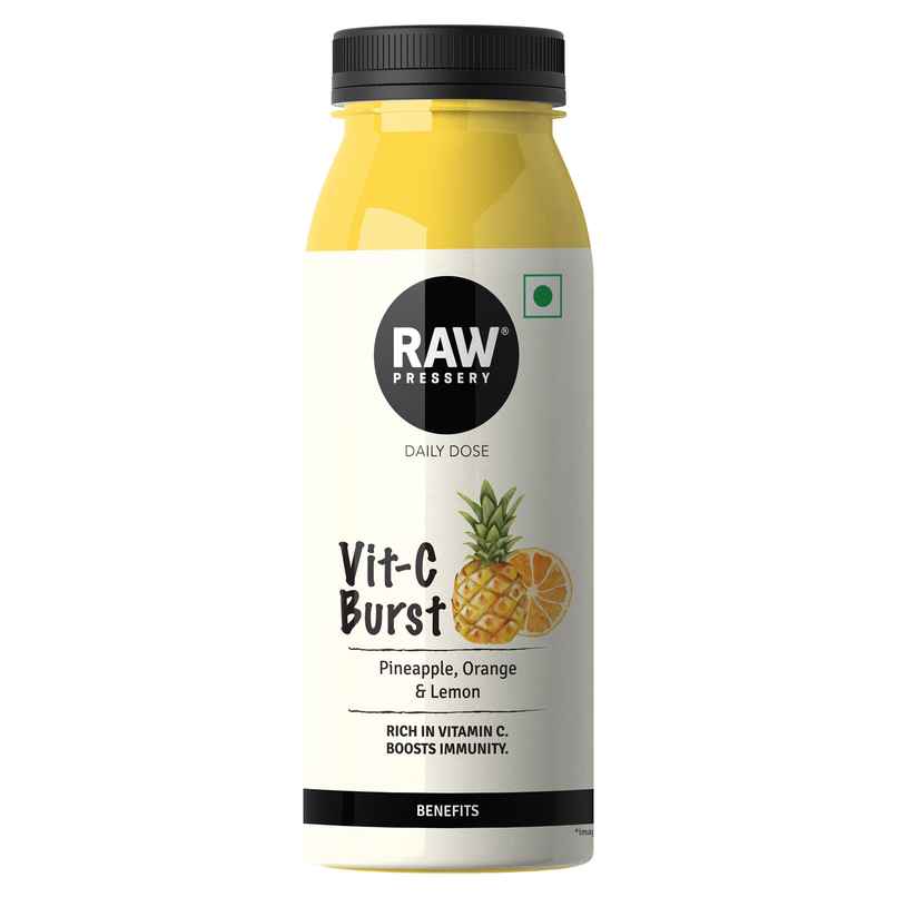 RAW Pressery VitC Burst Pineapple, Orange & Lemon Juice Not From Concentrate Daily Dose RAW Pressery VitC Burst Pineapple, Orange & Lemon Juice Not From Concentrate Daily Dose