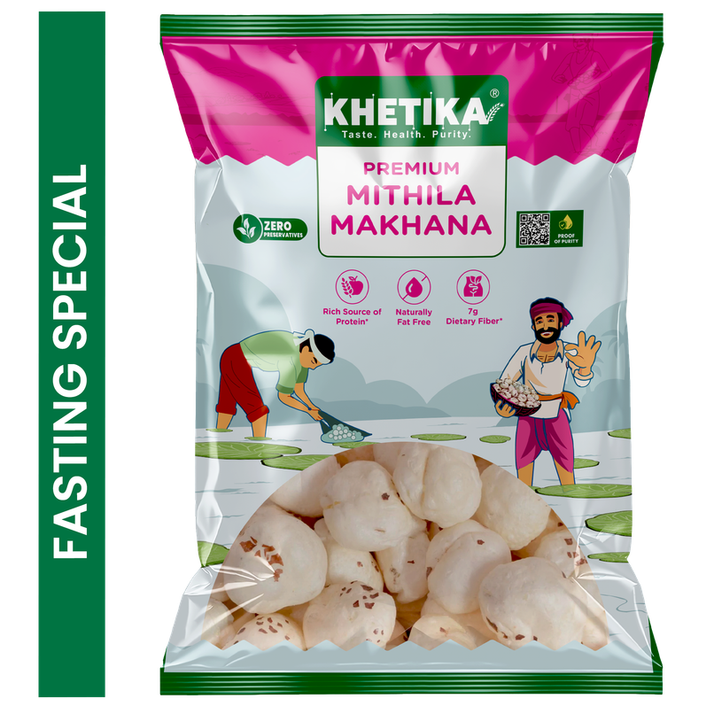 Khetika Premium Jumbo Makhana (Foxnut, Phool Makhana) Khetika Premium Jumbo Makhana (Foxnut, Phool Makhana)