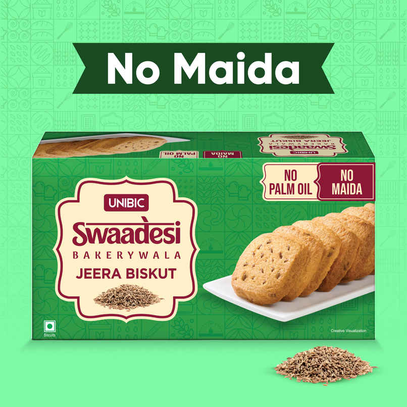 UNIBIC Swaadesi Jeera Bakery Biscuits | No Maida And No Palm Oil