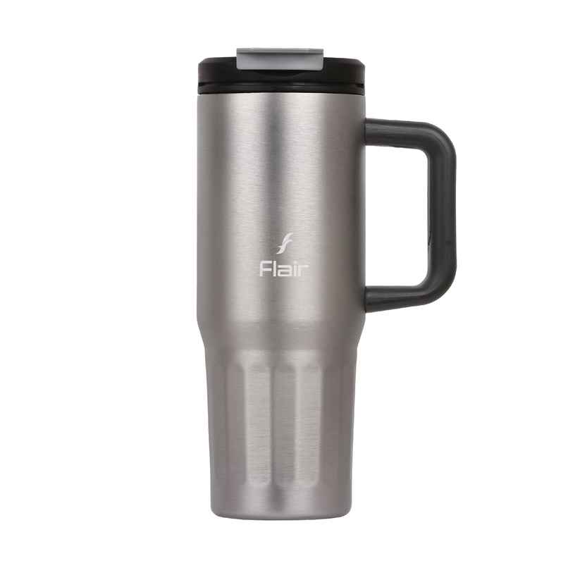 FLAIR Vogue Insulated Stainless Steel Tumbler with Lid | Grey - 750 ml