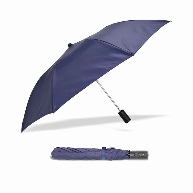 EUME Leatrix Lemon Umbrella Auto-Open | Navy Blue | Canopy 42 Inch | 21 Inch | 2 Fold