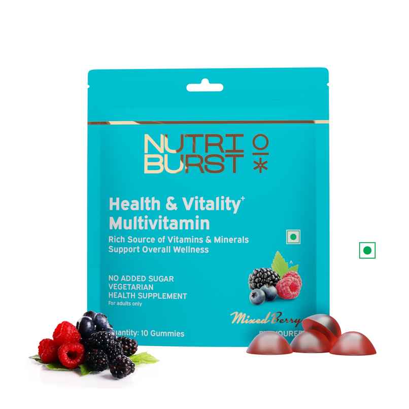 Nutriburst Health & Vitality Gummies With Multivitamins & Biotin
