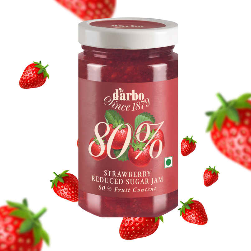 Darbo Strawberry Reduced Sugar Jam 80% Fruit Content Breakfast Jam Darbo Strawberry Reduced Sugar Jam 80% Fruit Content Breakfast Jam