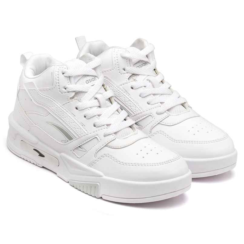 Asian Men s Mexico-11 Full White Hightop Sneakers | UK-6 Asian Men s Mexico-11 Full White Hightop Sneakers | UK-6