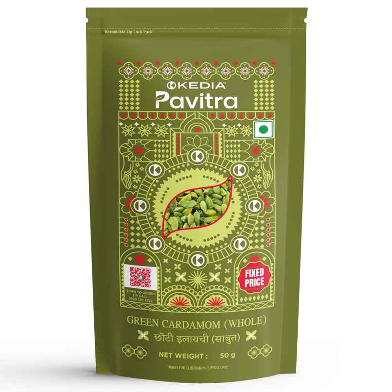 Kedia Pavitra Green Cardamom Whole | Sabut Hari Choti Elaichi Kedia Pavitra Green Cardamom Whole | Sabut Hari Choti Elaichi