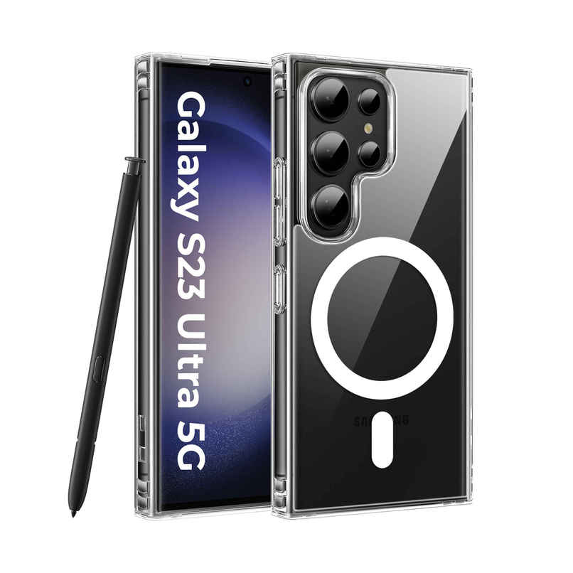 Artistque Case for Samsung S23 Ultra 5g Back Cover - Transparent Clear Magsafe Artistque Case for Samsung S23 Ultra 5g Back Cover - Transparent Clear Magsafe