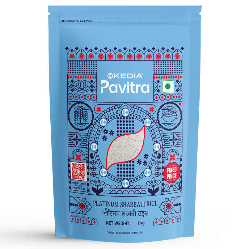 Kedia Pavitra Platinum Sharbati Rice Kedia Pavitra Platinum Sharbati Rice