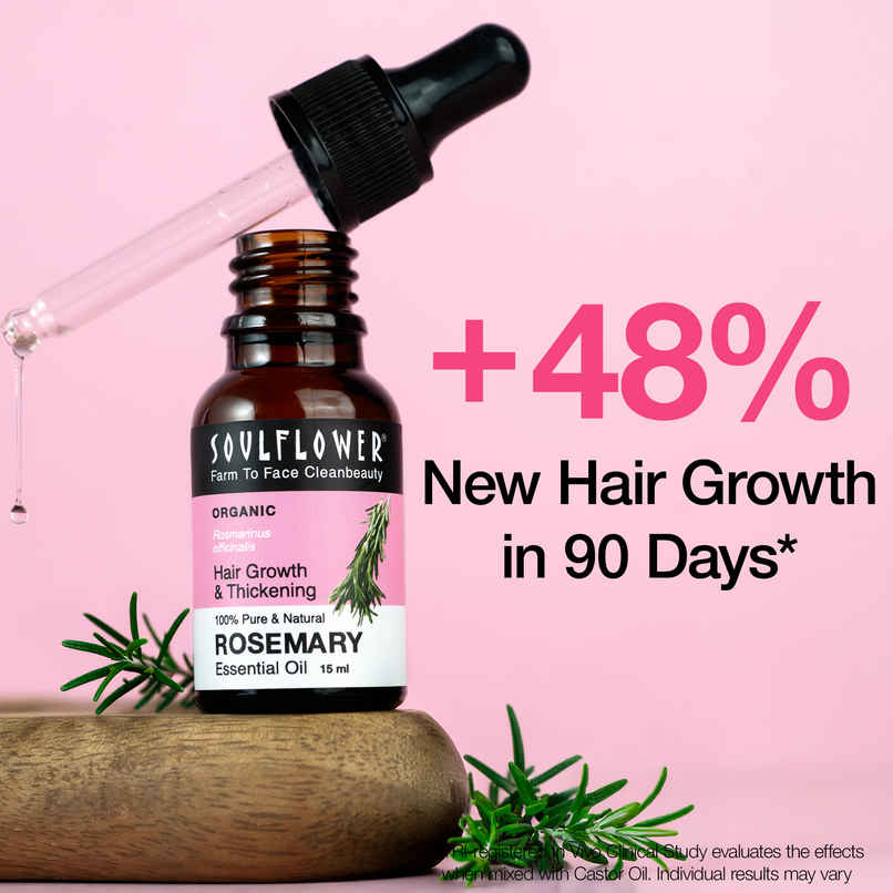 Soulflower Rosemary Essential Oil For Hair Growth