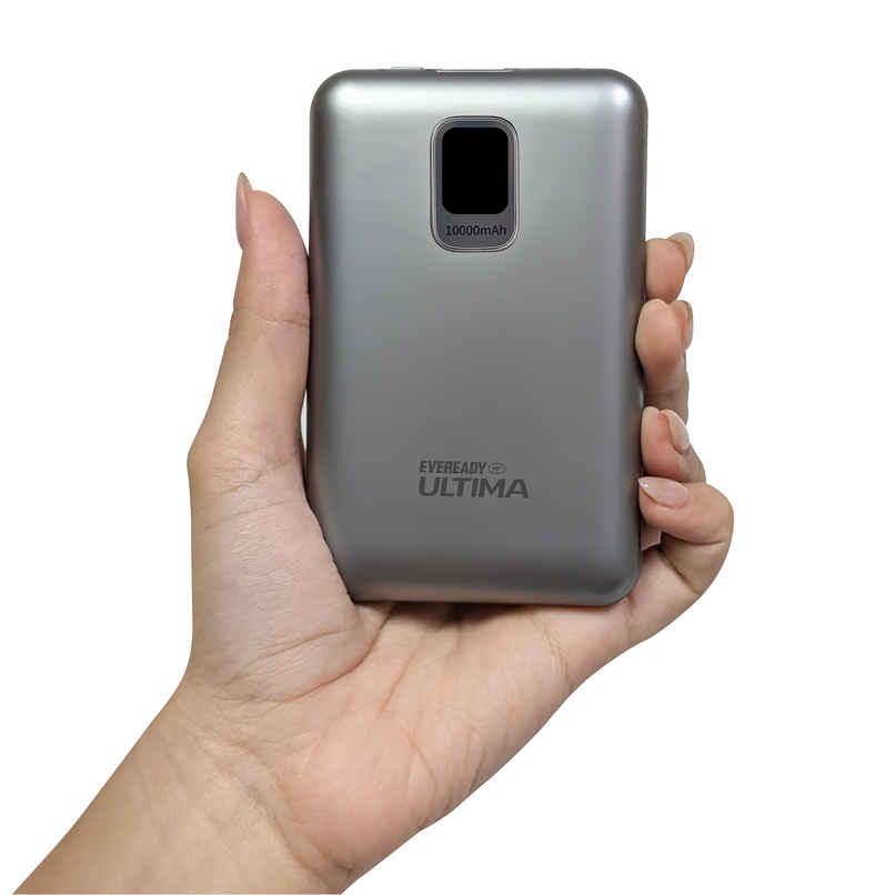 Eveready Ultima 10000 mAh Compact | Power Bank With Cable and Digital Display - PB20 Eveready Ultima 10000 mAh Compact | Power Bank With Cable and Digital Display - PB20
