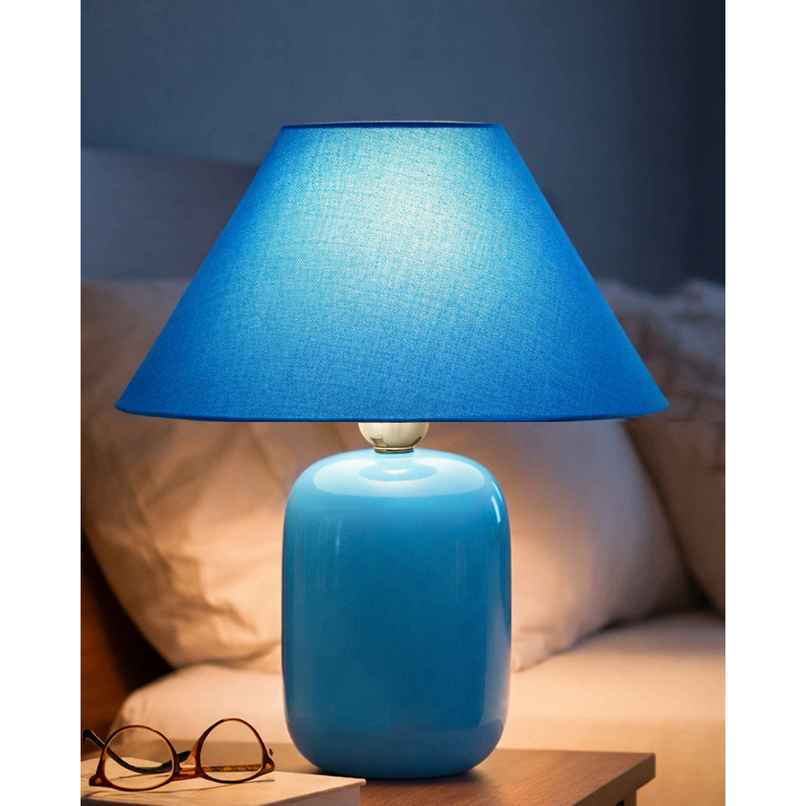 Homesake Modern Small Ceramic Table Lamp | Bedside Desk Lamp | Dovel Turquoise Homesake Modern Small Ceramic Table Lamp | Bedside Desk Lamp | Dovel Turquoise