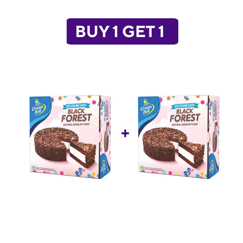 Creambell Black Forest Ice Cream Cake Combo