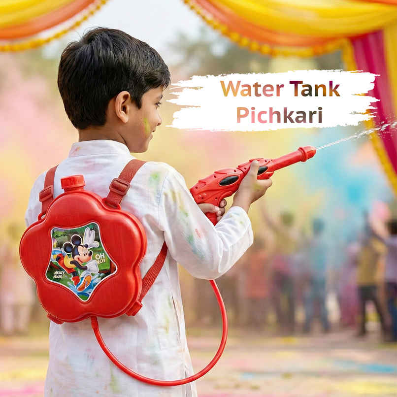 Mickey Star Holi Water Tank Pichkari | Star Toys