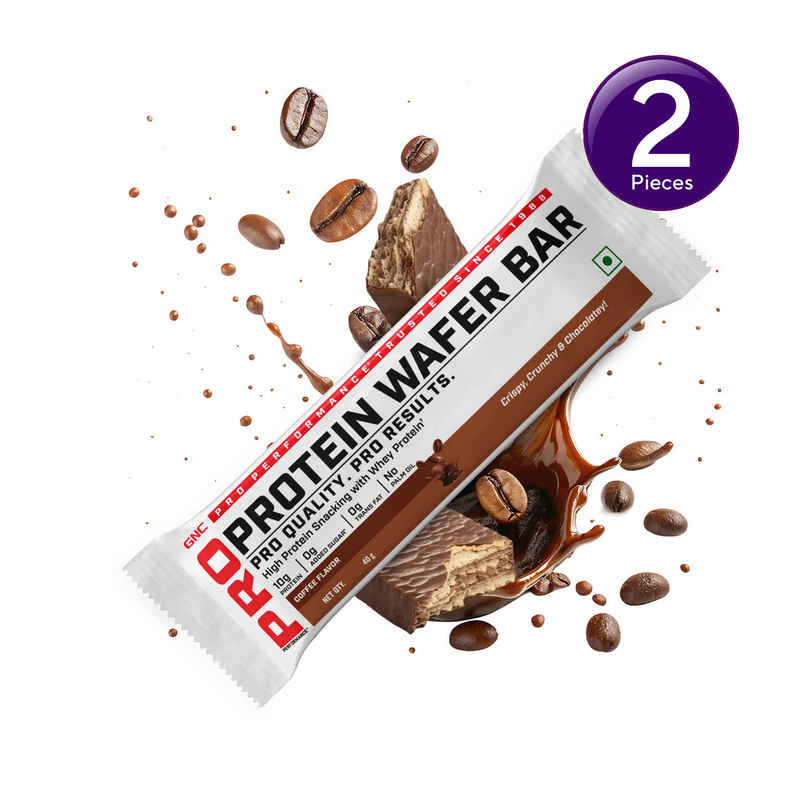 GNC Protein Wafer Bar - Coffee | 10g Whey Protein Combo GNC Protein Wafer Bar - Coffee | 10g Whey Protein Combo