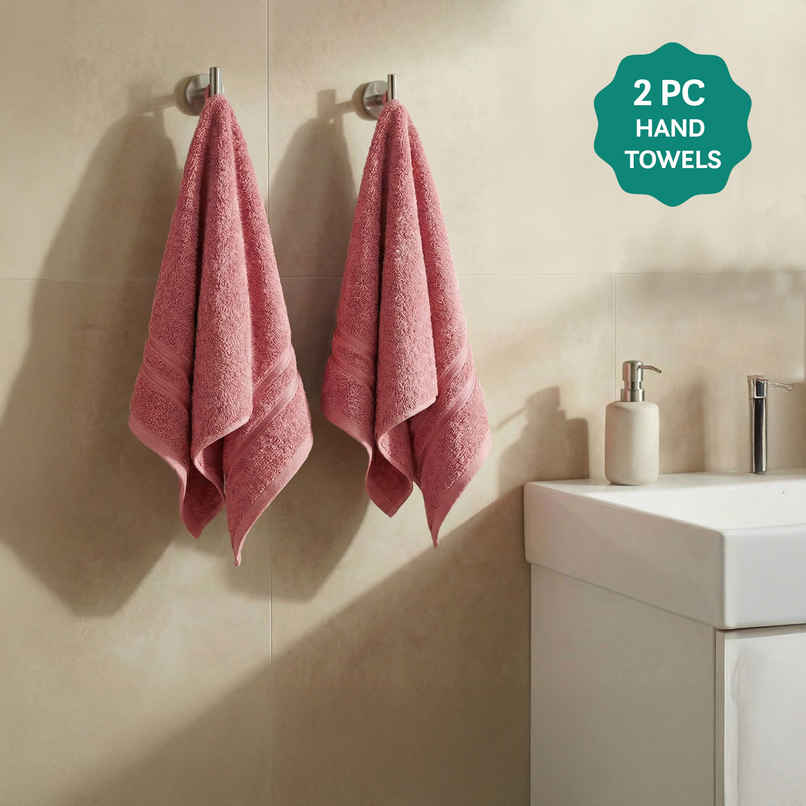 myTrident Comfort Living Cotton Hand Towel Set | Apple Red myTrident Comfort Living Cotton Hand Towel Set | Apple Red