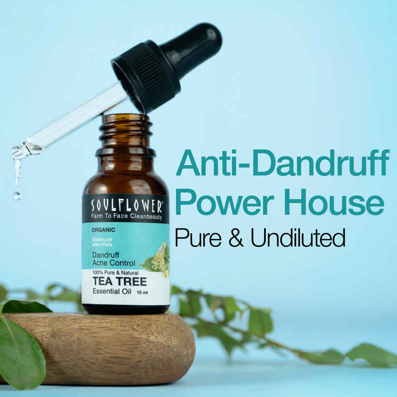 Soulflower Tea Tree Essential Oil For Dandruff Control