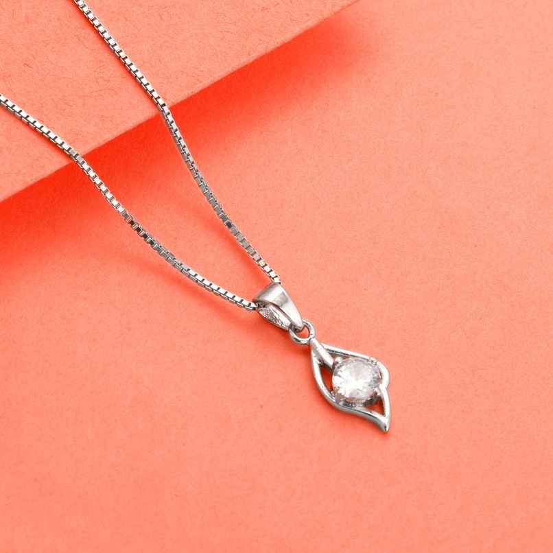 Giva Anushka Sharma Silver Falling Dew Pendant with Box Chain Giva Anushka Sharma Silver Falling Dew Pendant with Box Chain